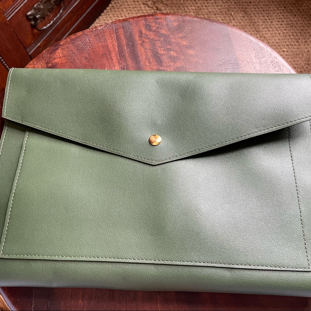 Glassladder Laptop Portfolio Case - Olive Green
